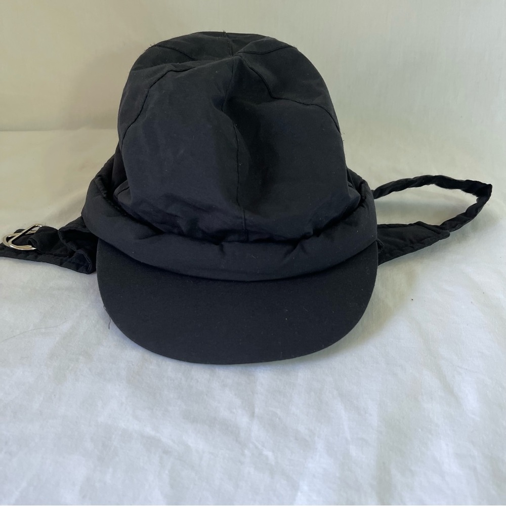 Vintage Bogner Ski Hat Bill Ear Flaps Black Sz: Medium Aviator Cap Snowboard